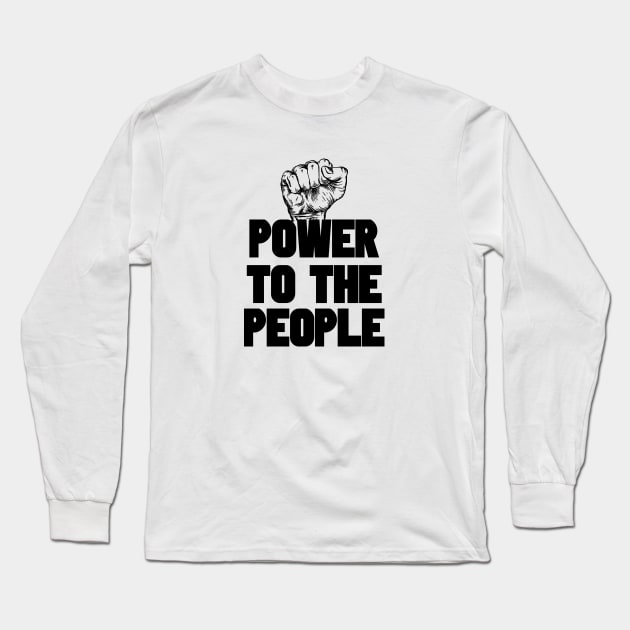 Power to the People | Black Power Long Sleeve T-Shirt by UrbanLifeApparel